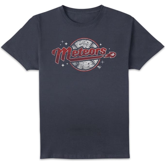 DC Comics Superman Metropolis Meteors Distressed Unisex T-Shirt - Navy - XL