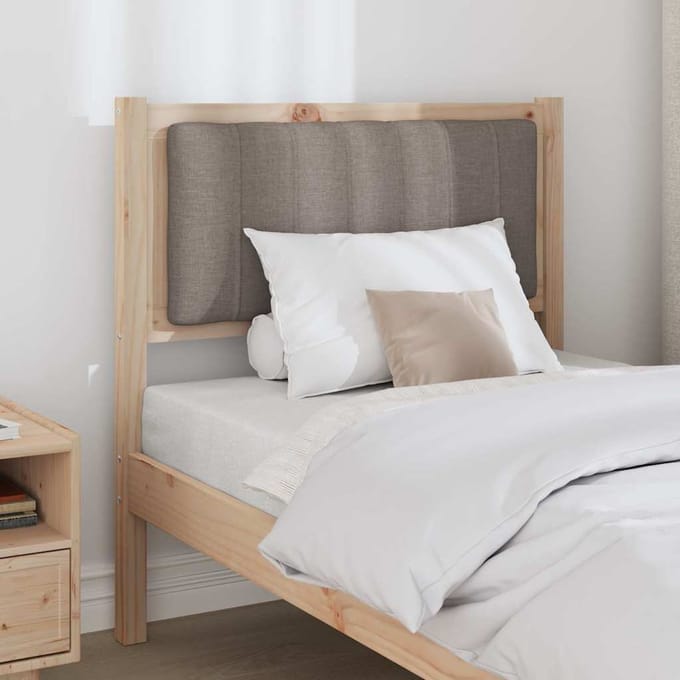 vidaXL - Gestoffeerd - hoofdbord - Bruin - 75 - cm - Massief - grenenhout