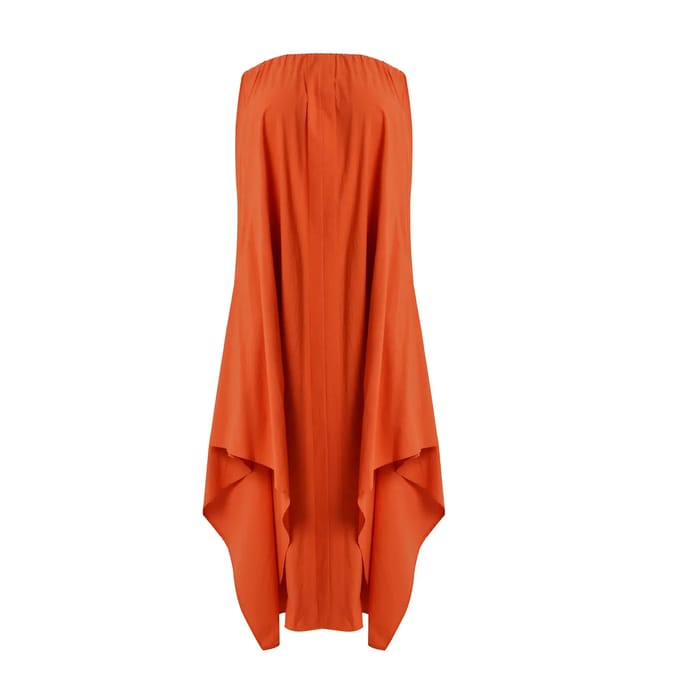 Popeline Bustier Jurk Dames Mat Fashion