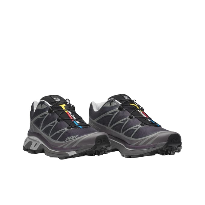 Salomon XT-6 Nine Iron Plum Baskets Unisexe Gris Excalibur L47864100 38
