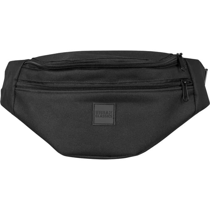 Urban Classics Double-Zip Unisex Heuptas - zwart - Standard