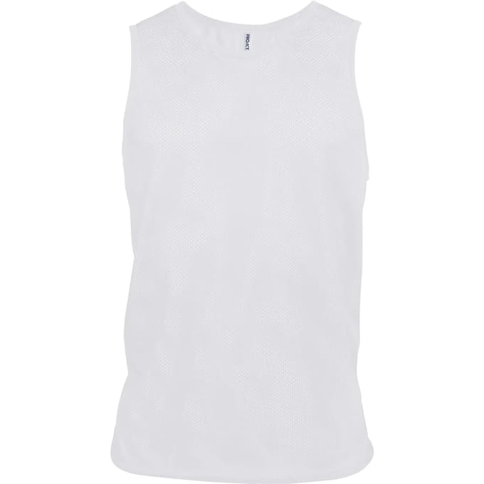 SportOvergooier Unisex S/M Proact White 100% Polyester