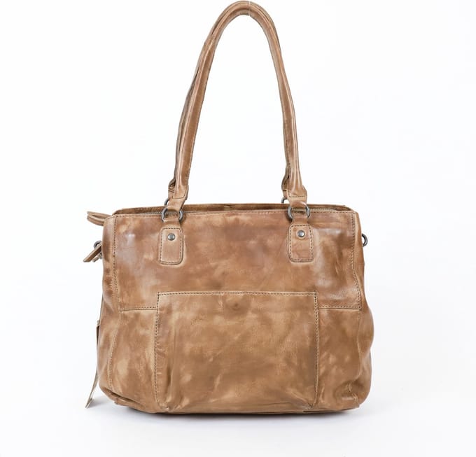 Bear Design Fiore Leren Schoudertas - Taupe