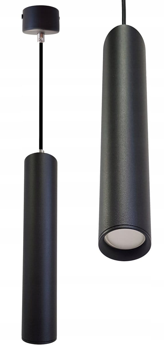 Moderne Zwarte Hanglamp Tuba GU10 - Verstelbaar tot 100cm