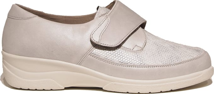 Solidus -Dames - zilver - lage gesloten schoenen - maat 41.5