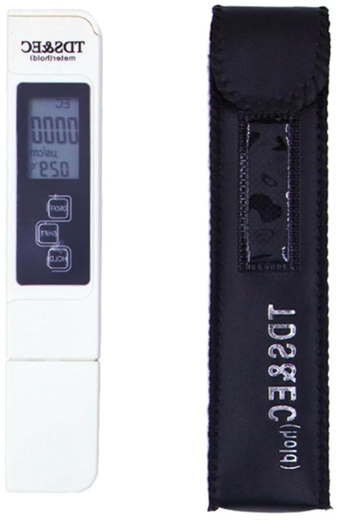 Waterkwaliteit Tester - TDS EC Meter - Water Analyse - 3-in-1 Functie - 0-14 pH - Wit