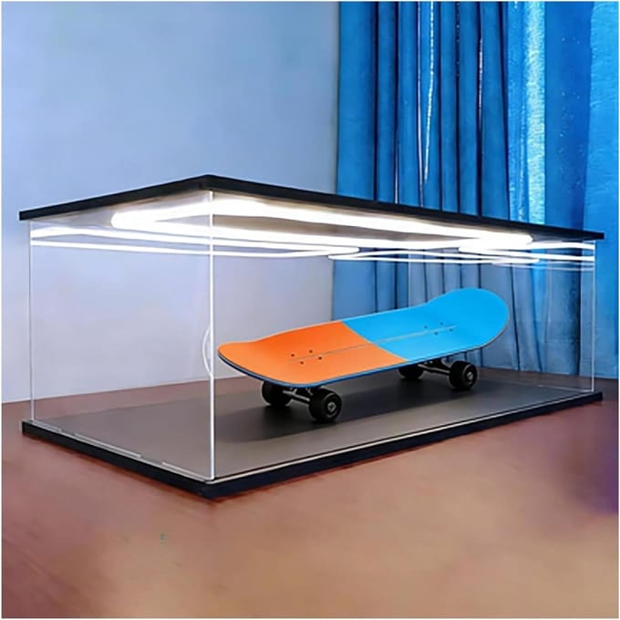 Acryl Vitrinekast - Display Box - Objecten Tonen - 360 Graden Zichtbaarheid - Meerdere Maten - Transparant