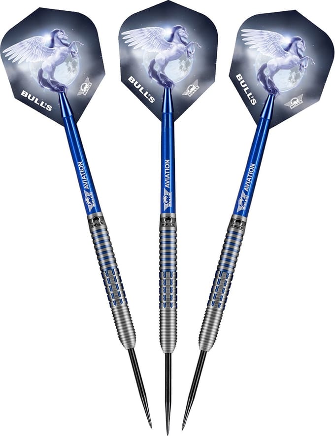 Bull's Blue Pegasus A 95% - Dartpijlen - 24 Gram - Aluminium shafts