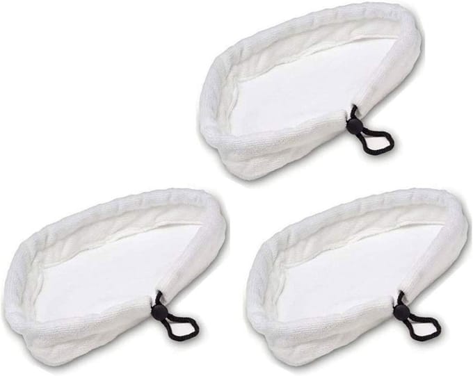 Set van 3 universele microvezel schoonmaakpads voor stoomreinigers