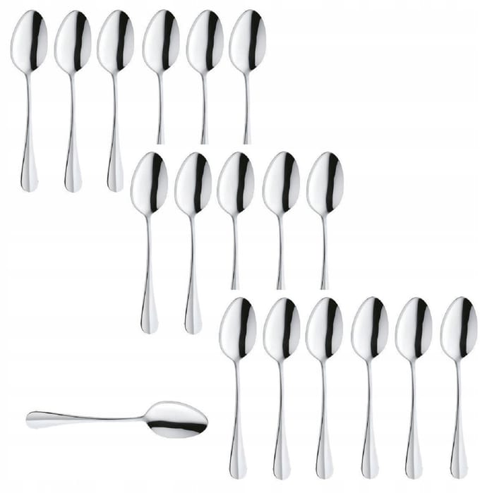 Amefa Stokbrood 18-delig Bestek: 18 Diner Lepels RVS 18/10