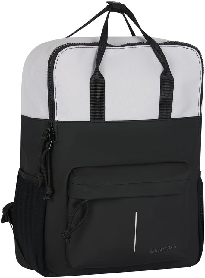 New Rebels Backham Springfield Zwart 16L Reflecterende Rugzak Waterafstotend Laptop 14