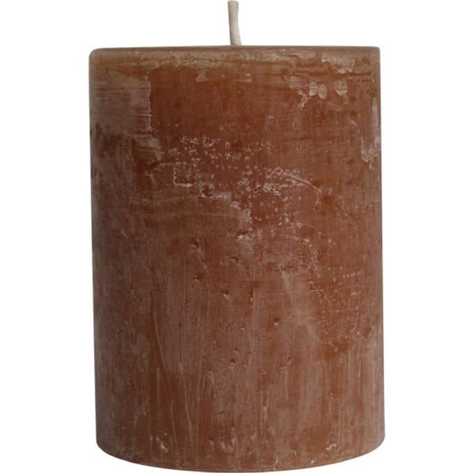 PTMD - Kaars Rustic Outdoor - Bruin - 15x15x20cm