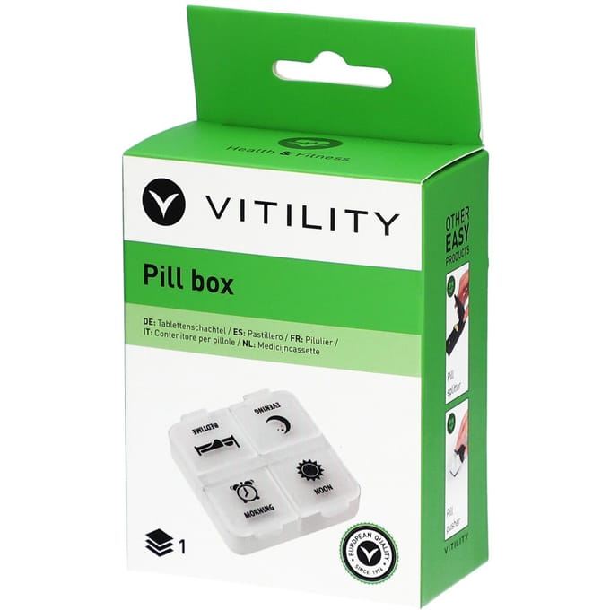 VITILITY Medicijncassette - Pillendoosje - Pillendoos - medicijndoos