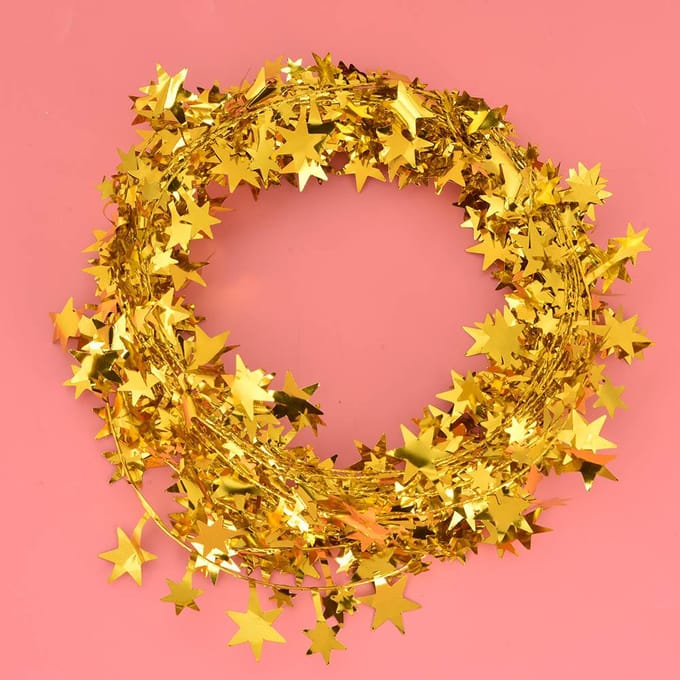 7,5 m Kleine Ster Slinger Kerstboom Bruiloftsfeest Decoratie Kledingaccessoires (Goud) groen