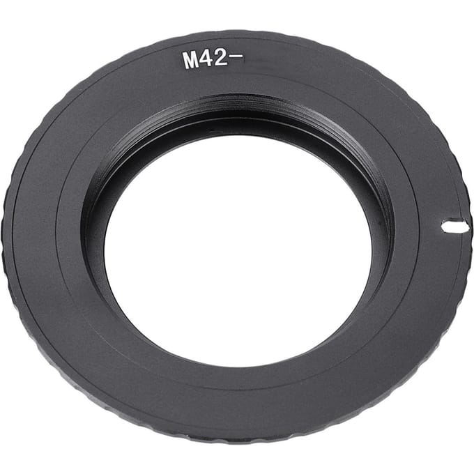 Bague Adaptatrice Électrique M42-EOSEF pour Objectif M42 pour Appareil Photo à Monture Canon EOSEF black