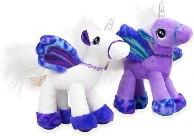 Eenhoorn knuffel (unicorn) paars