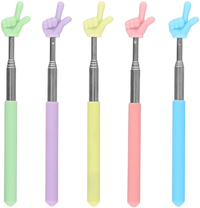Dailygoody - Extendable Pointing Bar - Multi-Function - 68 cm - Leerhulpmiddel - Kinderen en Docenten - Vijf Kleuren
