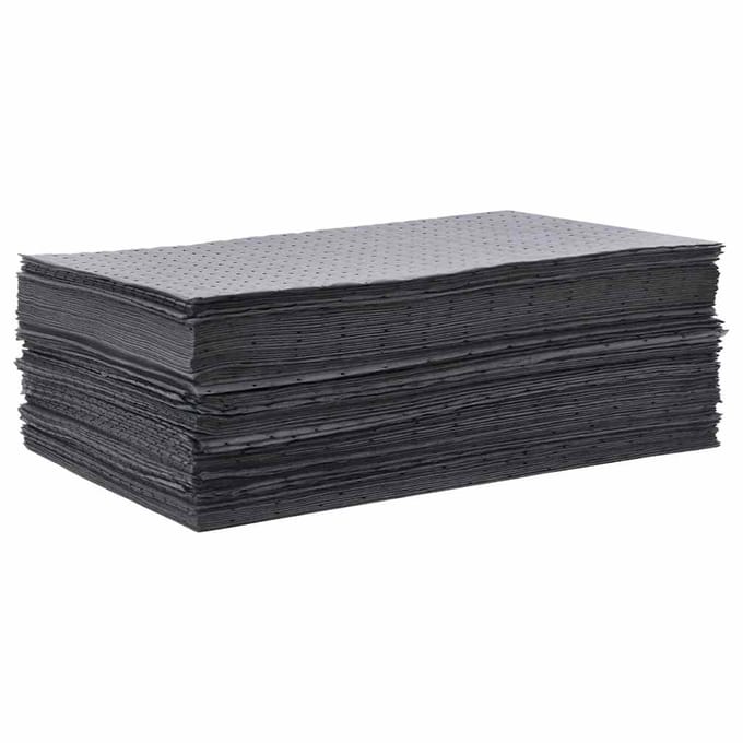 vidaXL Olie-absorberende pads 100 st 40x50 cm grijs