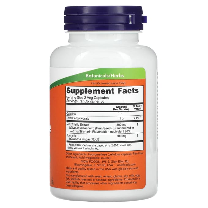 Silymarin Milk Thistle Extract 150mg - 120 v-caps