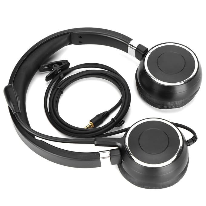 Binaurale Headset Kantoorheadset met Microfoon en o-bediening voor 3,5 mm Connector en USB-interface