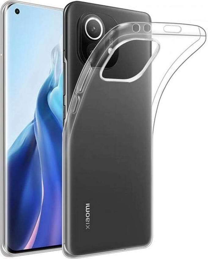 Hoesje Geschikt voor: Xiaomi Mi 11 - Silicone - Transparant