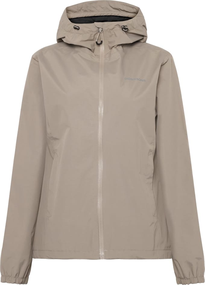 Didriksons VARJA WNS JKT 2 Dames Outdoorjas - Ash Brown