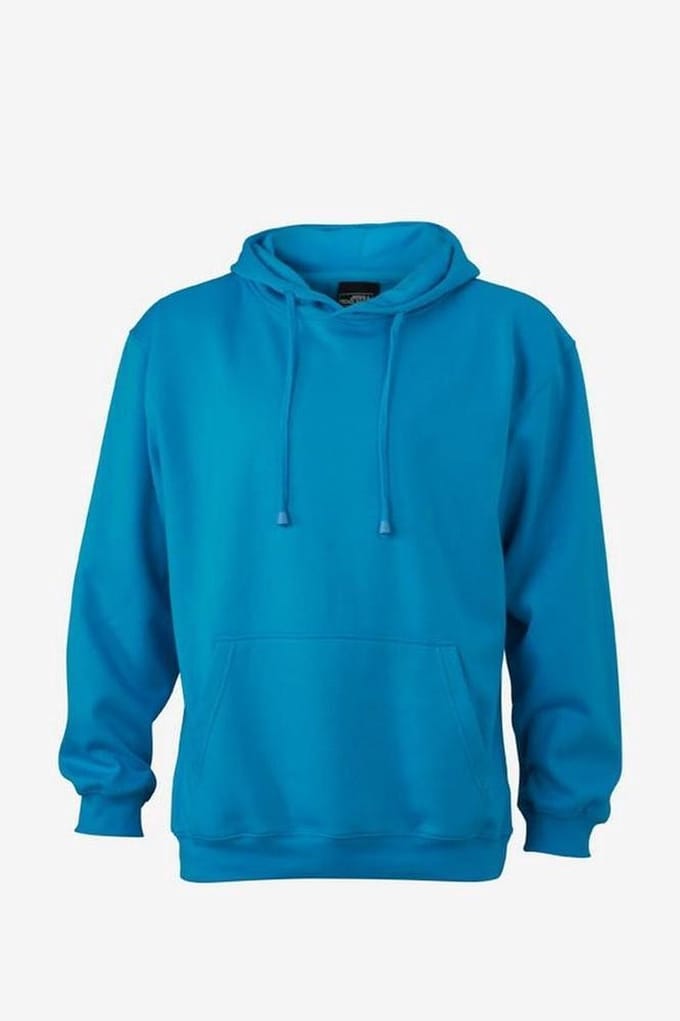 James and Nicholson Unisex Hooded Sweatshirt (Turquoise)