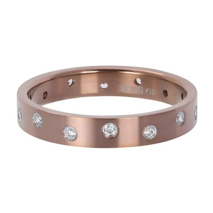 iXXXi Vulring Zirconia 14 Stones Crystal Matt Bruin | Maat 17