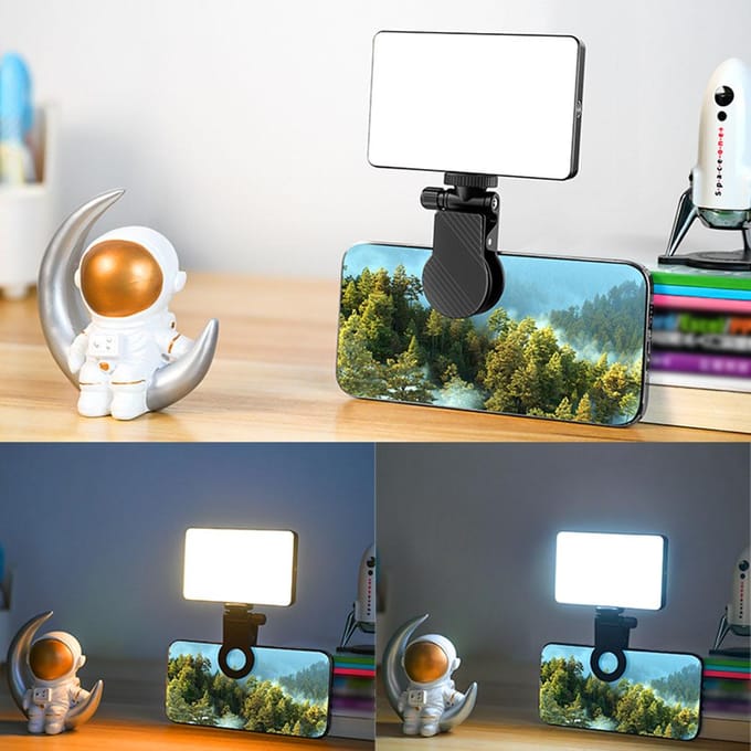 Zak LED Videolamp Videoconferentielamp voor Computer Tablet Mobiele Telefoon DSLR Camera LED Vulling
