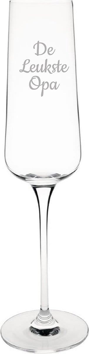 Gegraveerde Champagneglas 27cl De Leukste Opa