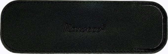 Kaweco - Leather pouch ECO Long - Black - with print - 2 pens