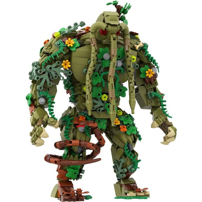 Gobricks MOC Malveled Man-Thing Ted Bouwstenen Films Weerwolf DOE-HET-ZELF Humanoid Gemuteerd Moerasmonster Speelgoed Cadeau