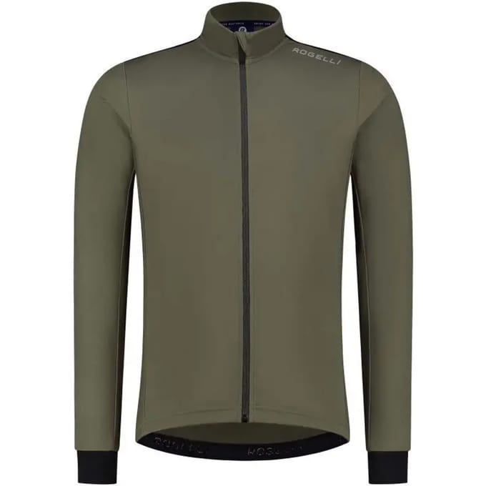 Rogelli Core Heren Fietsshirt - Lange mouw - 3 achterzakken - Groen