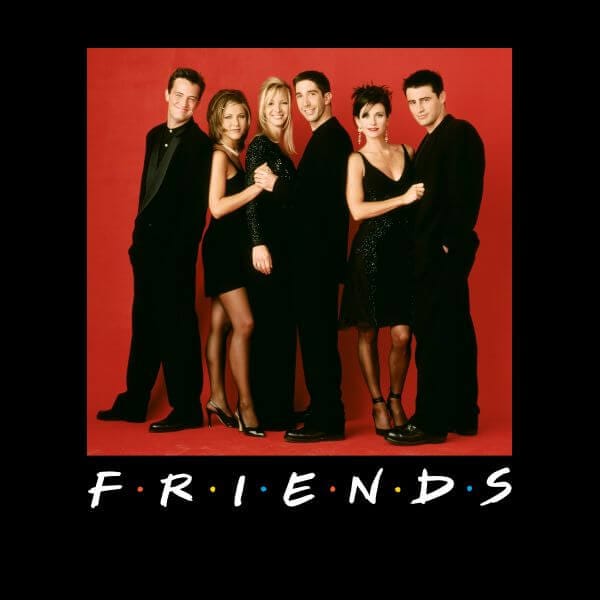 Friends Character Pose dames t-shirt - Zwart - M
