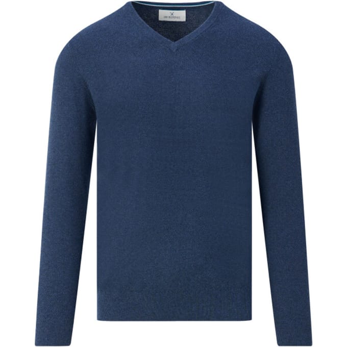 The BLUEPRINT Premium Trui V-hals Donkerblauw Heren