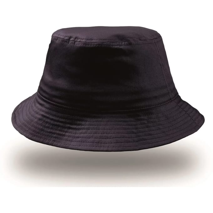 Atlantis Headwear - Bucket Cotton Hat - Navy - One Size