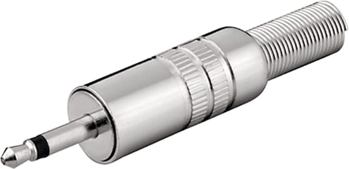 Goobay 3,5mm Jack (m) connector - metaal - 2-polig / mono