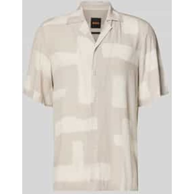 regular fit vrijetijdsoverhemd uit viscose model 'RAYER_M'