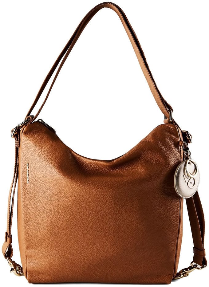 Mandarina Duck Mellow Leather Schoudertas Leder 36 cm - Dames - pecan nut