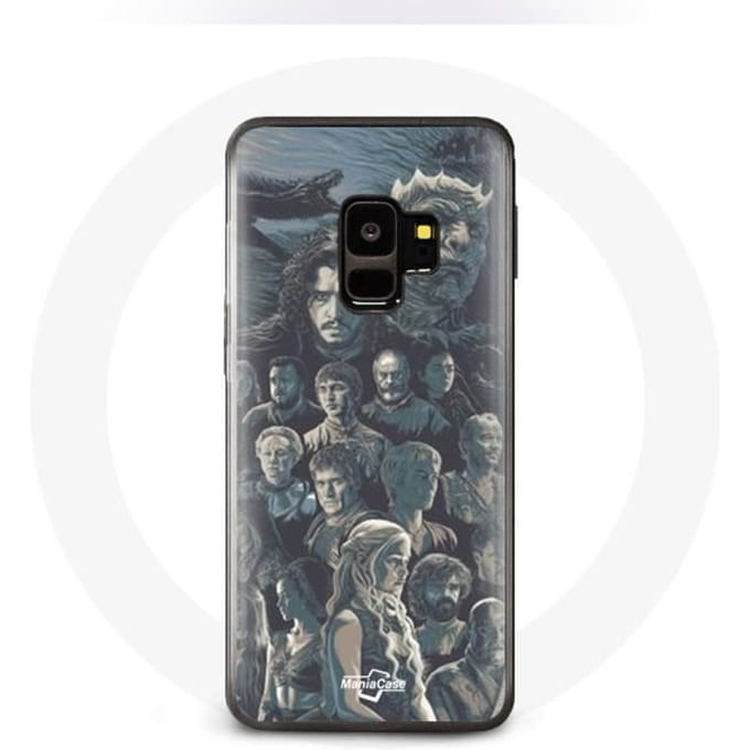 Coque - Game of Thrones - Samsung Galaxy S9 - Rigide - Affiche Personnages - Gris gris