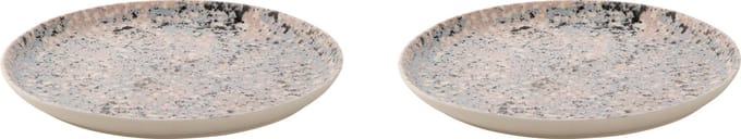 Palmer - Bord - Confetti - 27 cm - Roze - Stoneware - Bordenset - 2 stuks