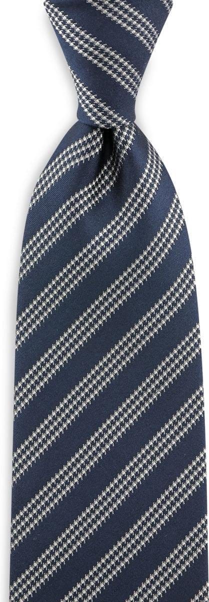 We Love Ties - Stropdassen - Stropdas Truly Tracked - marineblauw / wit