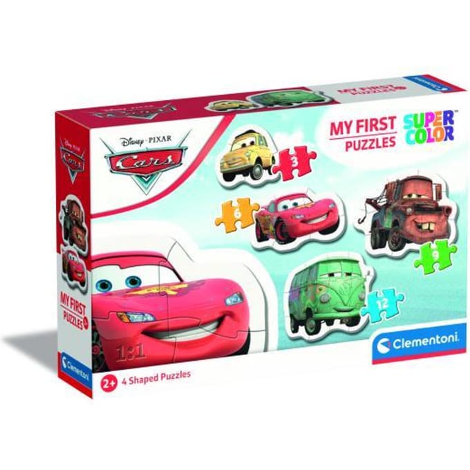 CLEMENTONI - Mijn Eerste Puzzels - Auto's - Evoluerende Puzzel 3-6-9-12 stukjes - Gemengd - Vanaf 2 jaar