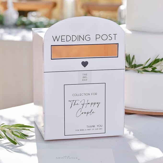 Ginger Ray Witte brievenbus, perfect voor trouwkaarten