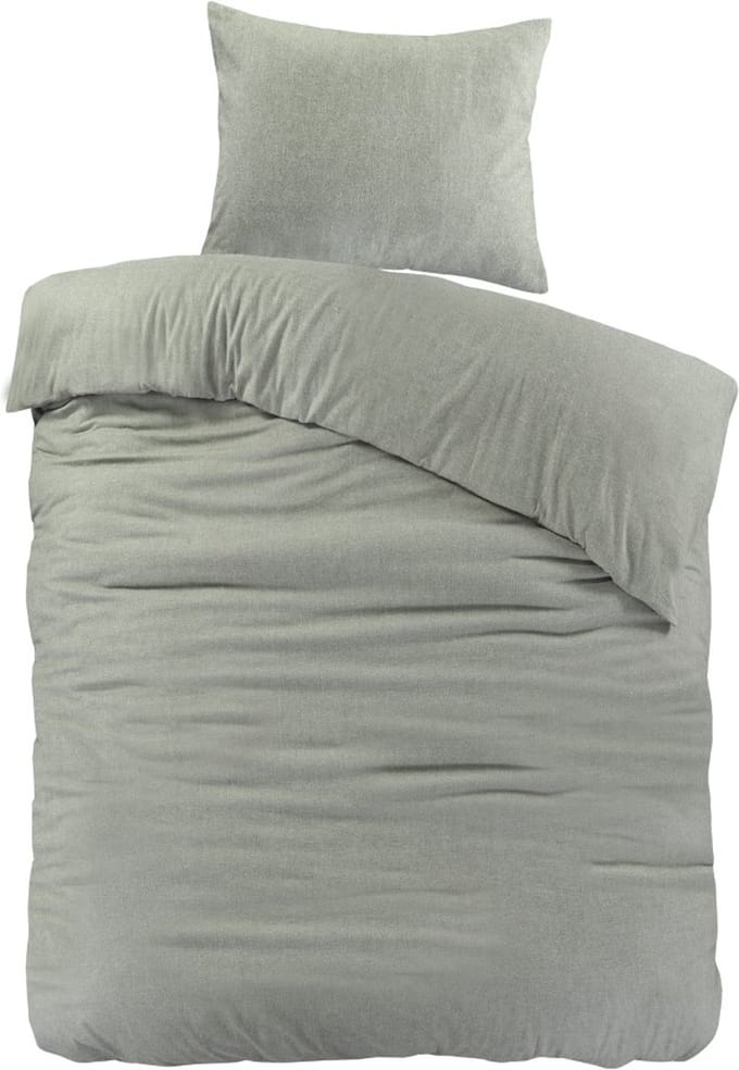Papillon Brienz Flanel Dekbedovertrek - Eenpersoons - 140x200/220 cm - Groen