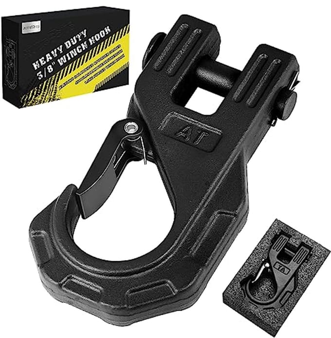 Heavy Duty 3/8" Lierhaak - Max 20 Ton - Gesmeed Staal - ATV / UTV Accessoire