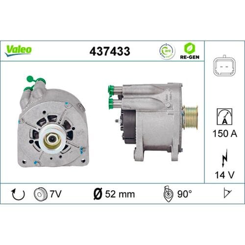 Dynamo / Alternator VALEO RE-GEN REMANUFACTURED VALEO 437433