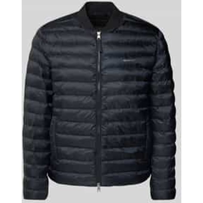 Gewatteerd jack met labelprint