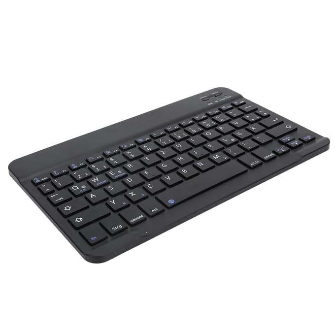 Clavier Bluetooth sans fil pour tablette, téléphone, ordinateur, portable et ultra-fin, 10 pouces noir