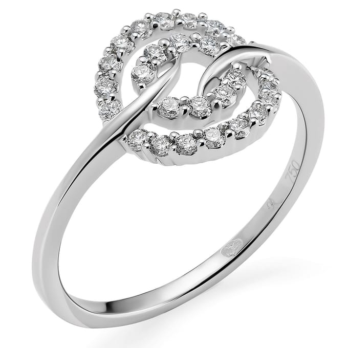 Orphelia RD-3217/52 - Ring - 18 Karaat Witgoud / Diamant 0.26 ct